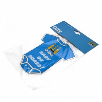 Manchester City nálepka dieťa v aute Baby On Board