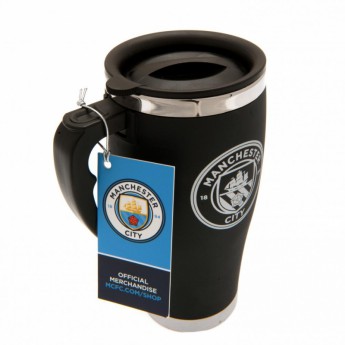 Manchester City cestovný hrnček black Travel Mug with handle