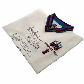 Legendy futbalový dres West Ham United 1980 FA Cup Final Signed Shirt