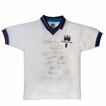 Legendy futbalový dres West Ham United 1980 FA Cup Final Signed Shirt