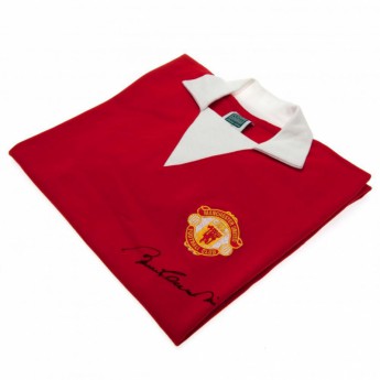 Legendy futbalový dres Manchester United Charlton 1973 Signed-Shirt