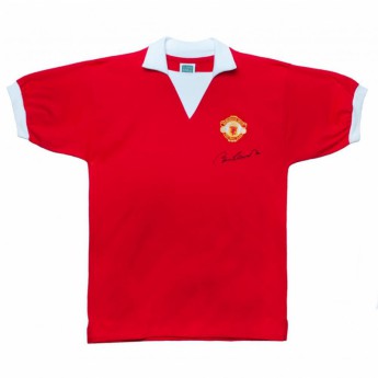 Legendy futbalový dres Manchester United Charlton 1973 Signed-Shirt