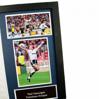 Tottenham zarámovaný dres Gascoigne Signed Shirt (Framed)