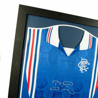 FC Rangers zarámovaný dres Laudrup Signed Shirt (Framed)