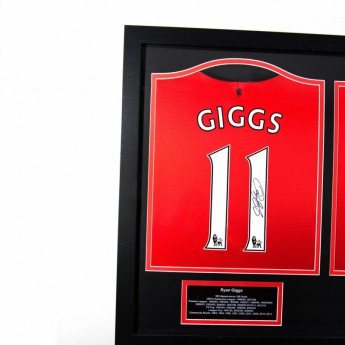 Legendy zarámovaný dres Manchester United Giggs & Scholes Signed Shirts (Dual Framed)