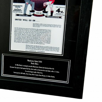 Legendy zarámovaný dres Manchester United 1958 Busby Babes Signed Shirt (Framed)