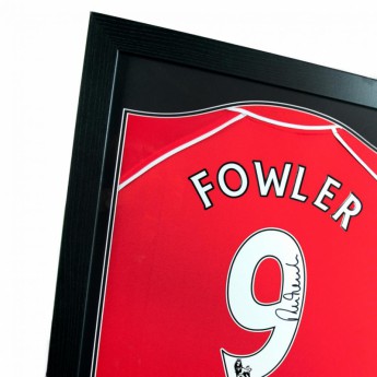 Legendy zarámovaný dres FC Liverpool Fowler Signed Shirt (Framed)