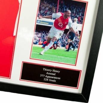 Legendy zarámovaný dres FC Arsenal Henry Signed Shirt (Framed)