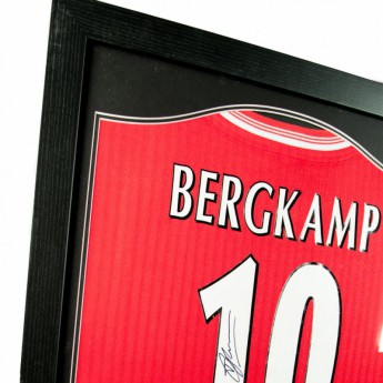 Legendy zarámovaný dres FC Arsenal Bergkamp Signed Shirt (Framed)