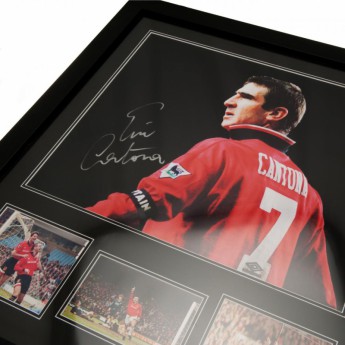 Legendy obrázok v rámčeku Manchester United Cantona Signed Framed Print