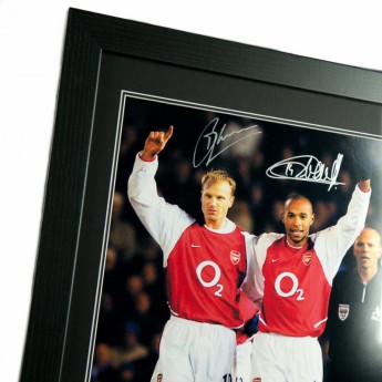 Legendy obrázok v rámčeku FC Arsenal Bergkamp & Henry Signed Framed Print