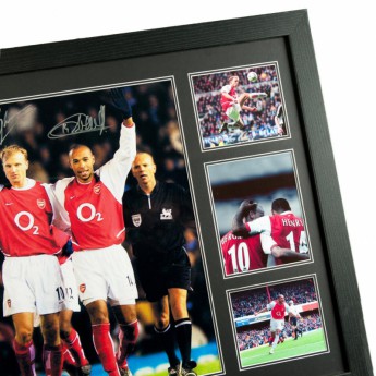 Legendy obrázok v rámčeku FC Arsenal Bergkamp & Henry Signed Framed Print