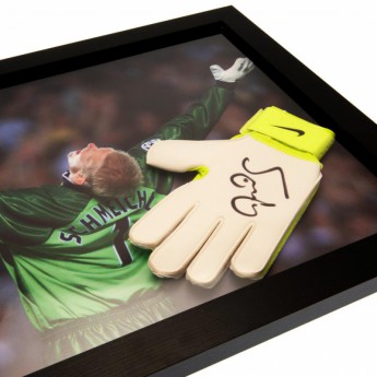 Legendy zarámované rukavice Manchester City Schmeichel Signed Glove (Framed)