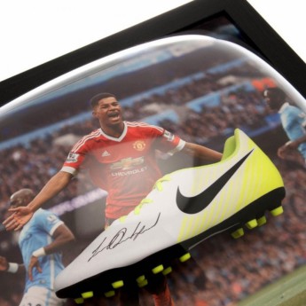 Legendy zarámované kopačky Manchester United Rashford Signed Boot (Framed)