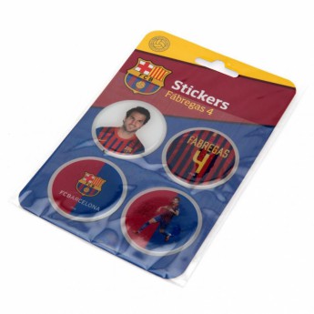 FC Barcelona samolepky 3D Stickers 4pk Fabregas