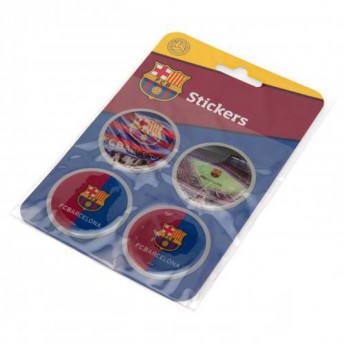 FC Barcelona samolepky 3D Stickers 4pk