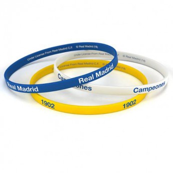 Real Madrid silikónový náramok 3pk Silicone Wristbands