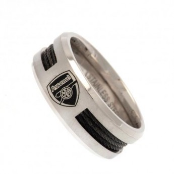 FC Arsenal prsteň Black Inlay Ring Large CR