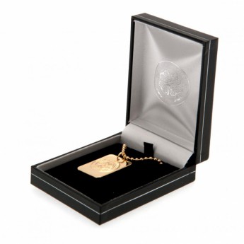 FC Celtic retiazka na krk s psou známkou Gold Plated Dog Tag & Chain