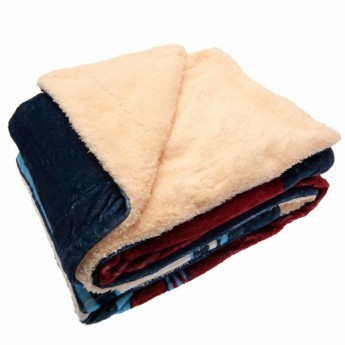 West Ham United deka Sherpa Fleece Blanket 1