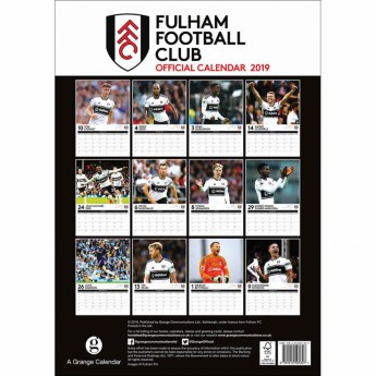 Fulham kalendár 2019 official A3