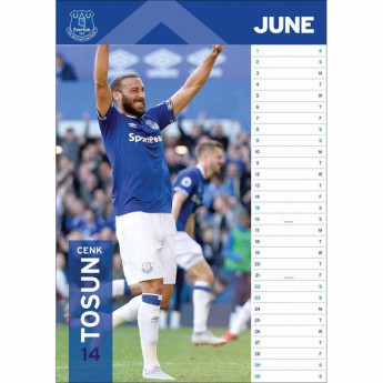 FC Everton kalendár 2019 official A3