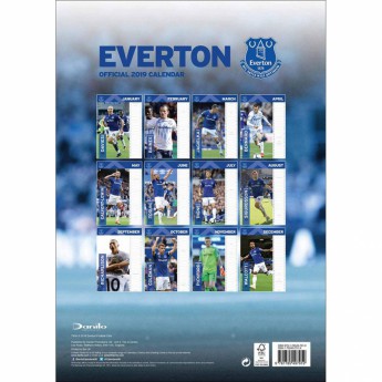 FC Everton kalendár 2019 official A3