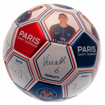 Paris Saint Germain miniatúrna futbalová lopta Photo Signature Football
