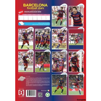 Barcelona kalendár football stars (297 x 420 mm) A3