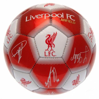 FC Liverpool miniatúrna futbalová lopta Mini Ball Signature