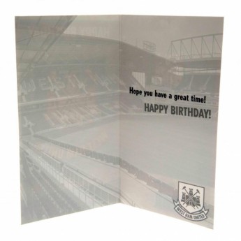West Ham United narodeninové želanie Birthday Card CT