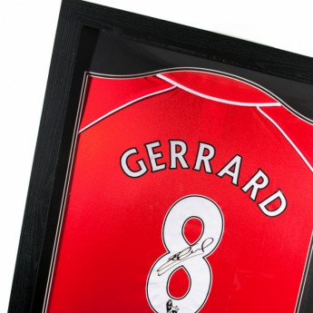 FC Liverpool obrázok v rámčeku Gerrard Signed Shirt Honours (Framed)
