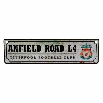 FC Liverpool plechová cedula Retro Window Sign