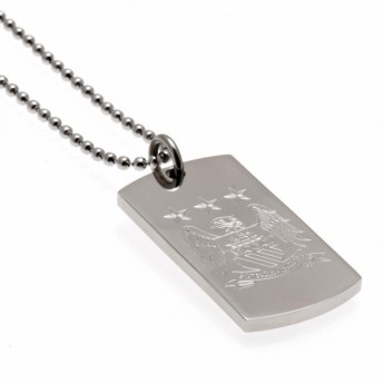 Manchester City retiazka na krk s psou známkou Engraved Dog Tag & Chain EC