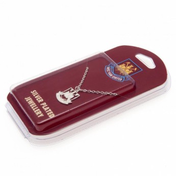 West Ham United retiazka na krk s príveskom Silver Plated Pendant & Chain CT
