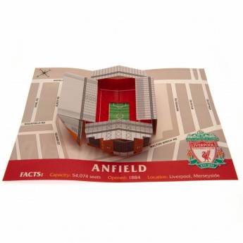 FC Liverpool narodeninové želanie Pop-Up Birthday Card