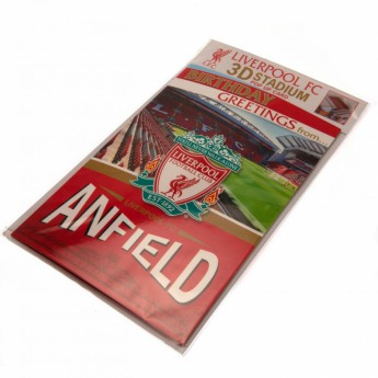 FC Liverpool narodeninové želanie Pop-Up Birthday Card