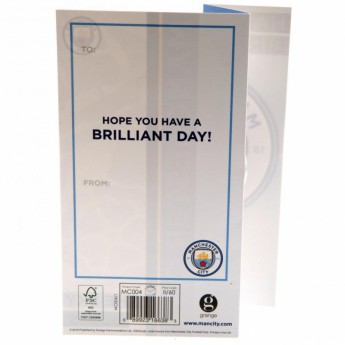 Manchester City narodeninové želanie Birthday Card