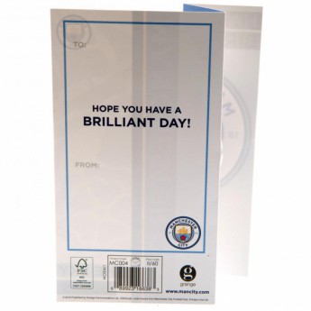 Manchester City narodeninové želanie Birthday Card