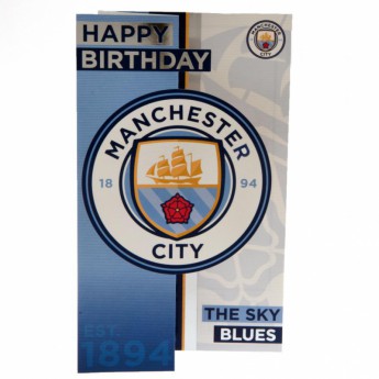 Manchester City narodeninové želanie Birthday Card