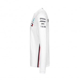 Mercedes AMG Petronas pánske tričko s dlhým rukávom white F1 Team 2019