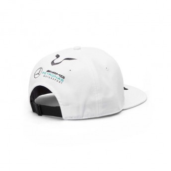 Mercedes AMG Petronas čiapka flat šiltovka white Brim Hamilton F1 Team 2019