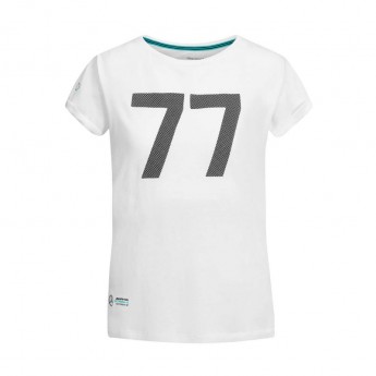 Mercedes AMG Petronas dámske tričko white Bottas 77 F1 Team 2019