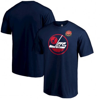 Winnipeg Jets pánske tričko 2019 Heritage Classic Primary Logo Navy
