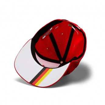 Ferrari čiapka flat šiltovka Brim Vettel Fan red F1 Team 2019