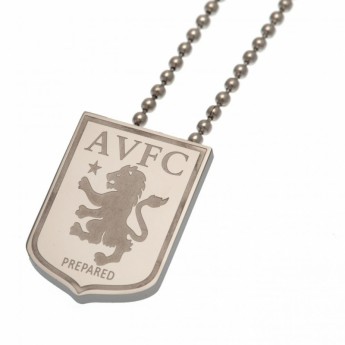 Aston Villa retiazka na krk s príveskom stainless steel pendant & chain LG