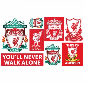 FC Liverpool samolepky na stenu Wall Art Crest