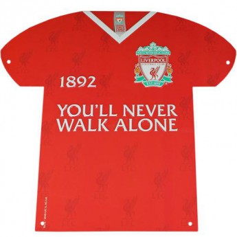 FC Liverpool kovová značka Metal Shirt Sign CR