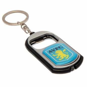 Aston Villa prívesok s otvárakom Key Ring Torch Bottle Opener