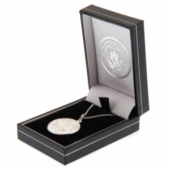 Manchester City retiazka na krk s príveskom Sterling Silver Pendant & Chain